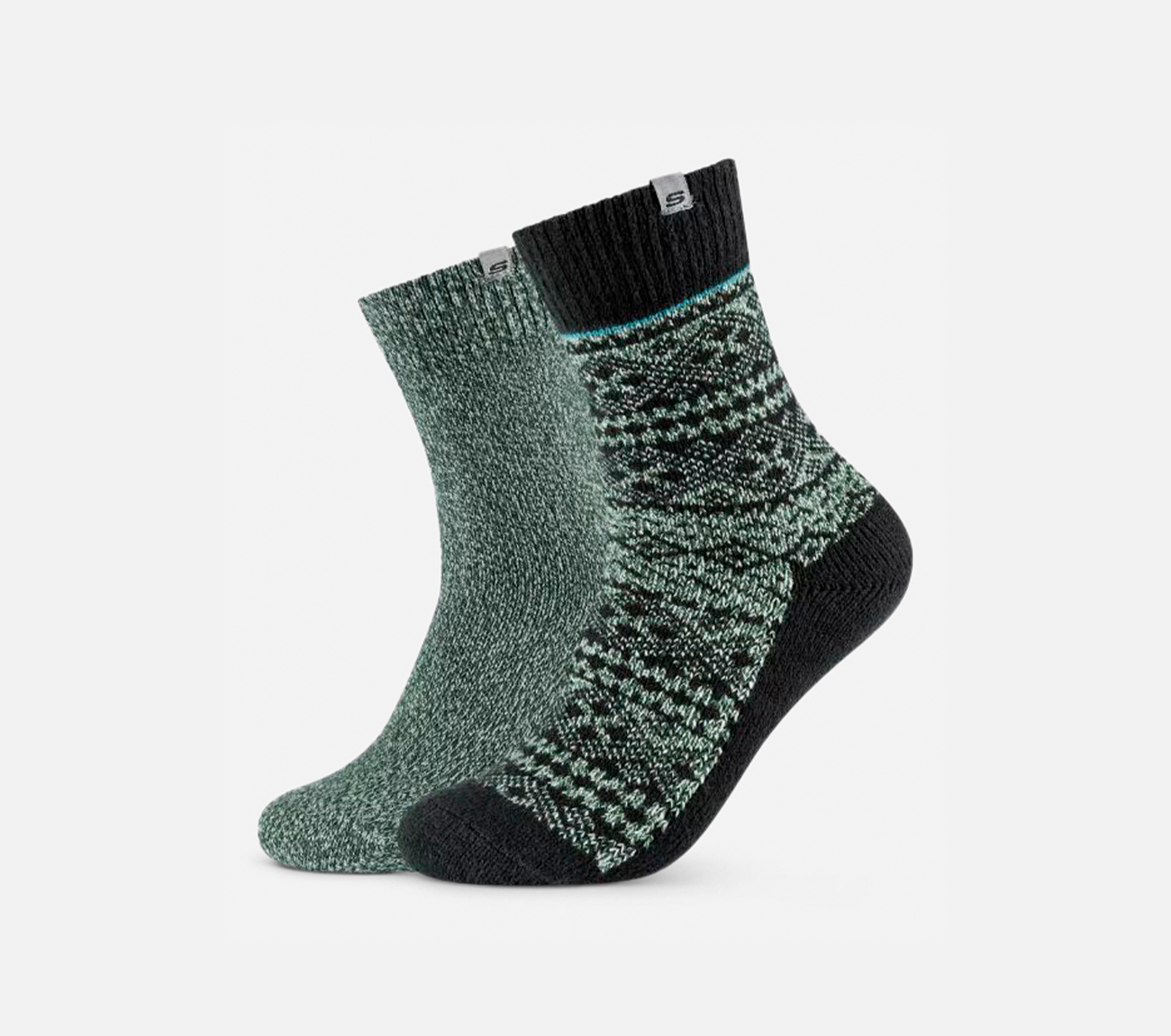 2-pak strømper i jacquard-mønster Sock Skechers