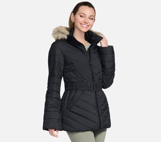 On-the-GO GO SHIELD Cozy Fit Belted Parka Clothes Skechers.dk