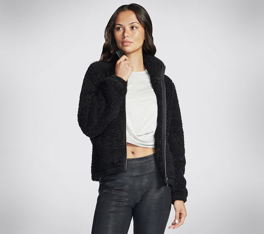GO SNUGGLE Shine Sherpa Jacket Clothes Skechers.dk