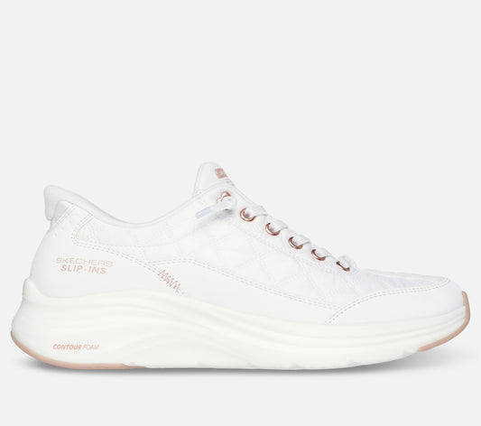 Wide Fit: Slip-ins: Contour Foam - Cozy Fit Golden Hour Shoe Skechers.dk