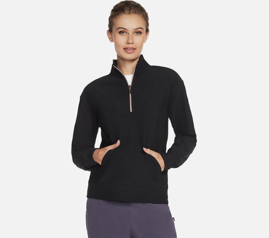 GO LUXE Rib 1/4 Zip Clothes Skechers.dk