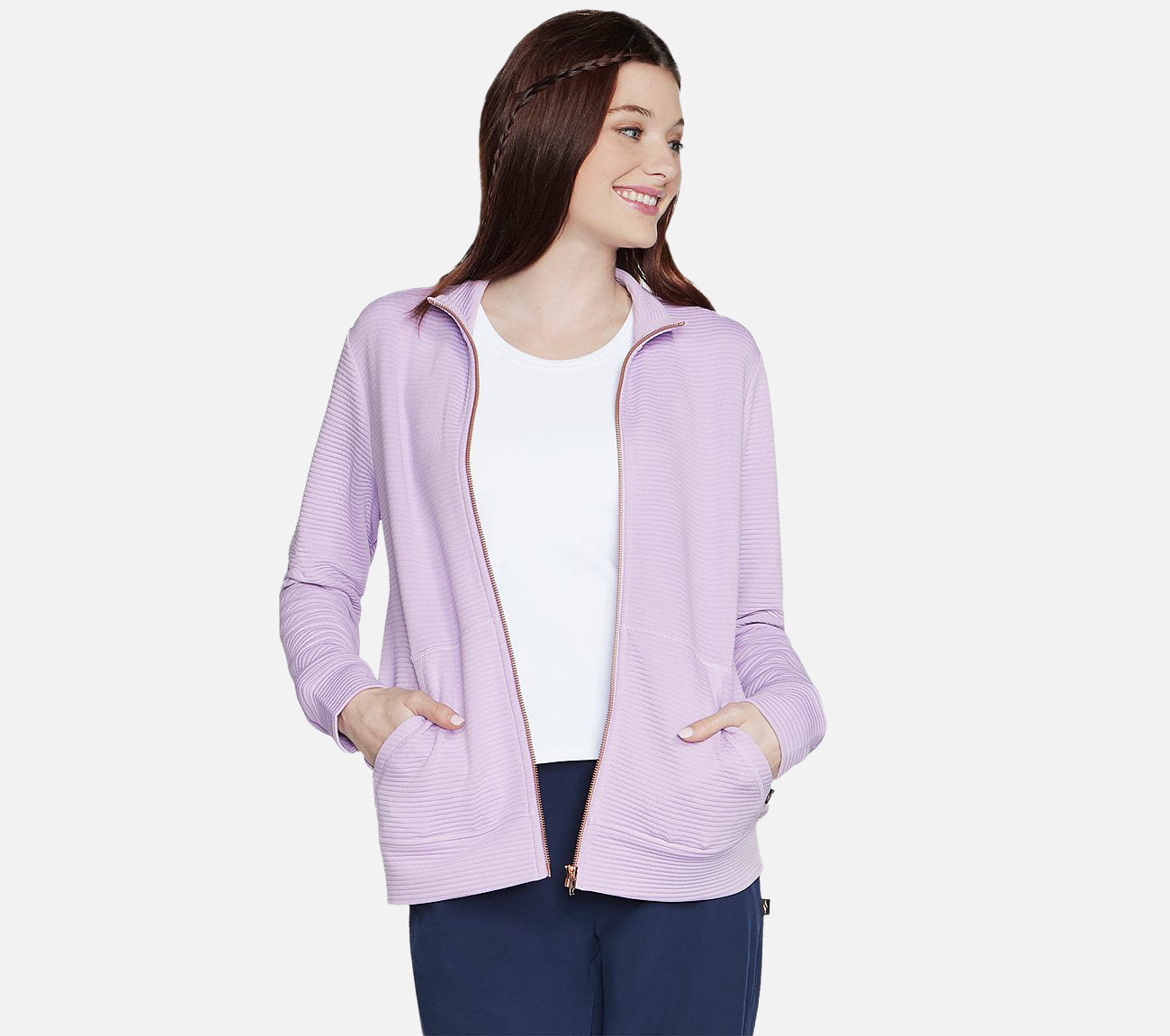 The Hoodless Hoodie GO WALK Everywhere Jacket Clothes Skechers.dk