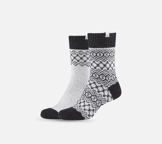 2-pak strømper i jacquard-mønster Sock Skechers
