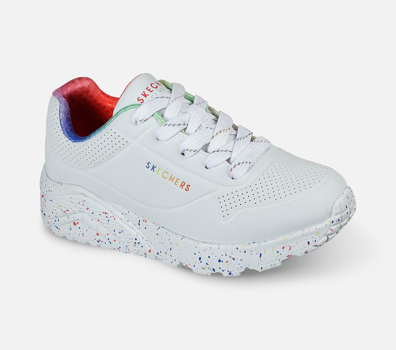 Uno Lite - Rainbow Speckle Shoe Skechers.dk