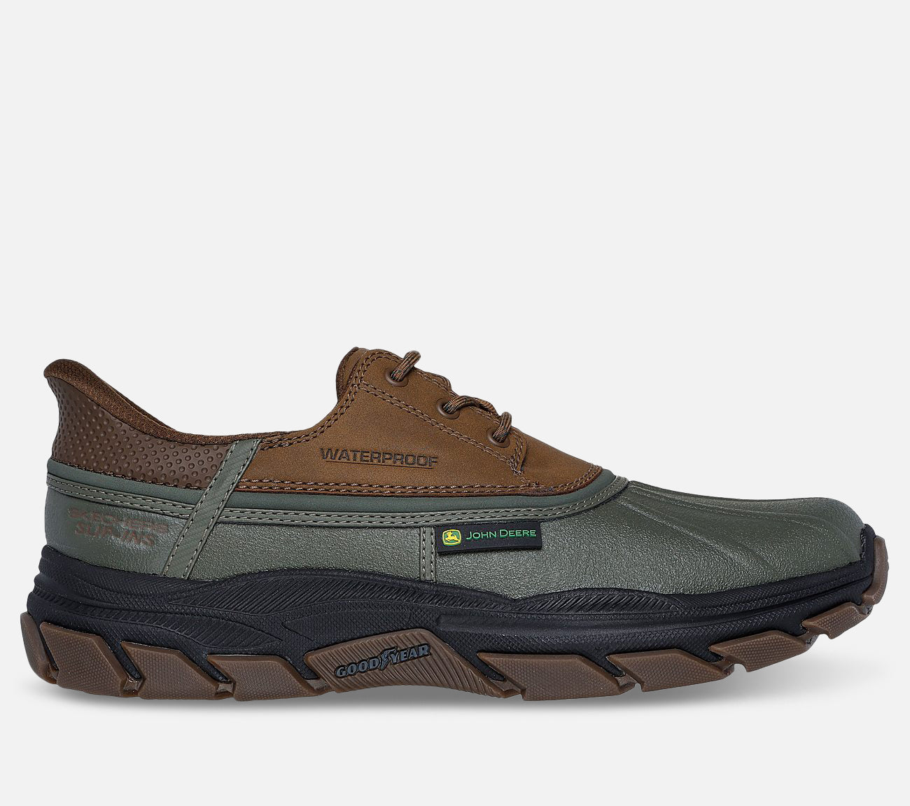 John Deere: Relaxed Fit: Slip-ins: Respected - Tanzier - Waterproof Shoe Skechers.dk