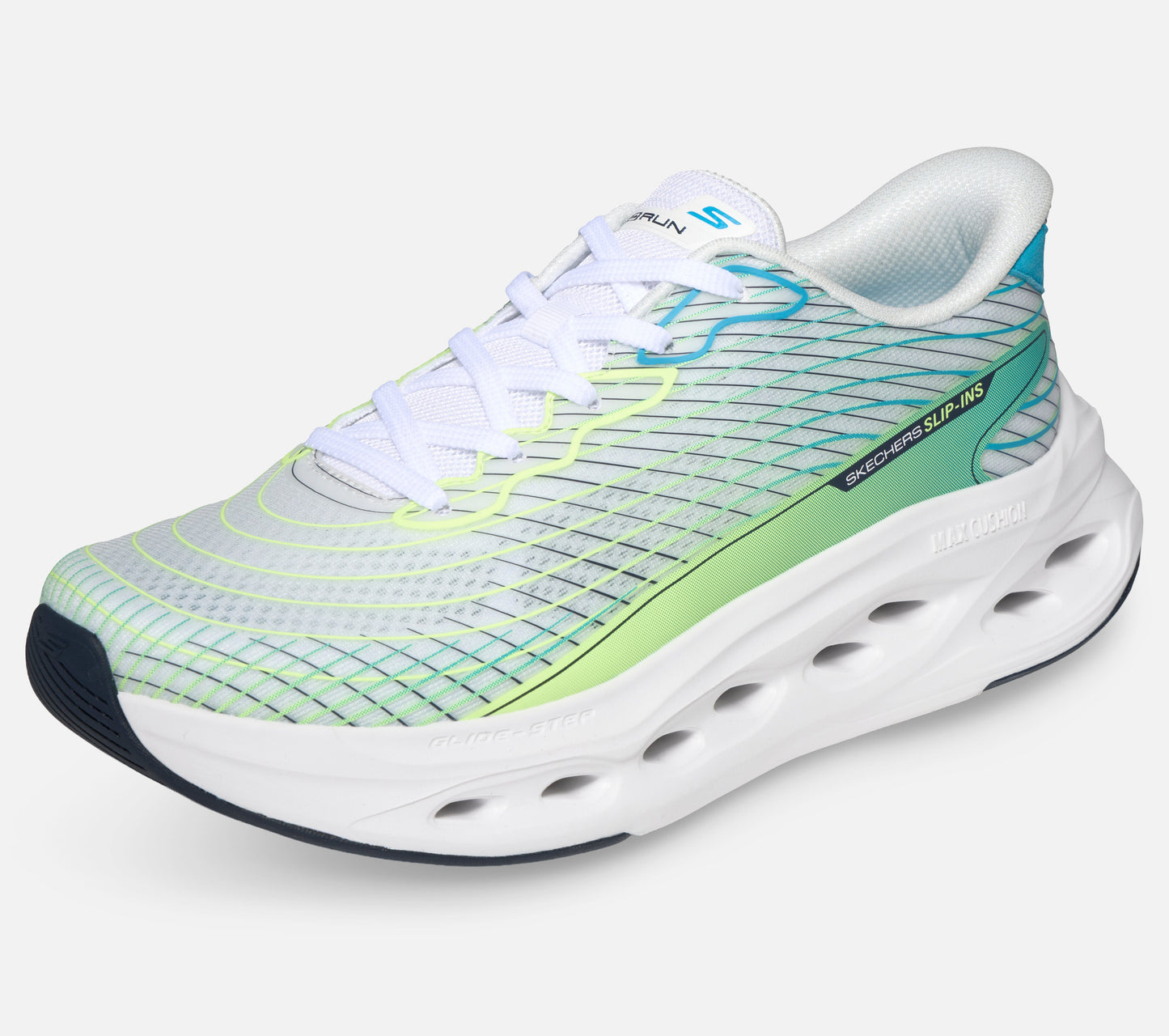Slip-ins: Max Cushioning Glide-Step - Sapphire Shoe Skechers.dk