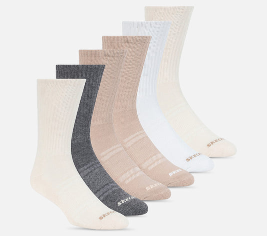 6-pak sporty crew-strømper Sock Skechers.dk