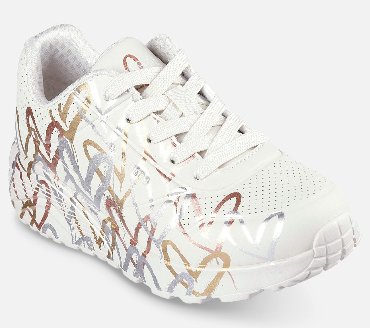 JGoldcrown: Uno Lite - Metallic Love Shoe Skechers.dk