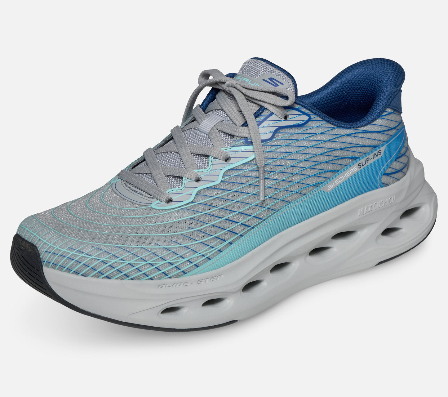 Slip-ins: Max Cushioning Glide-Step - Sapphire Shoe Skechers.dk