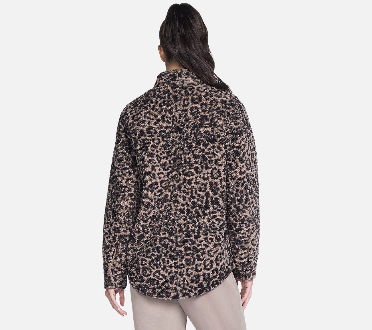 On-the-GO Cheetah Sherpa Jacket Clothes Skechers.dk