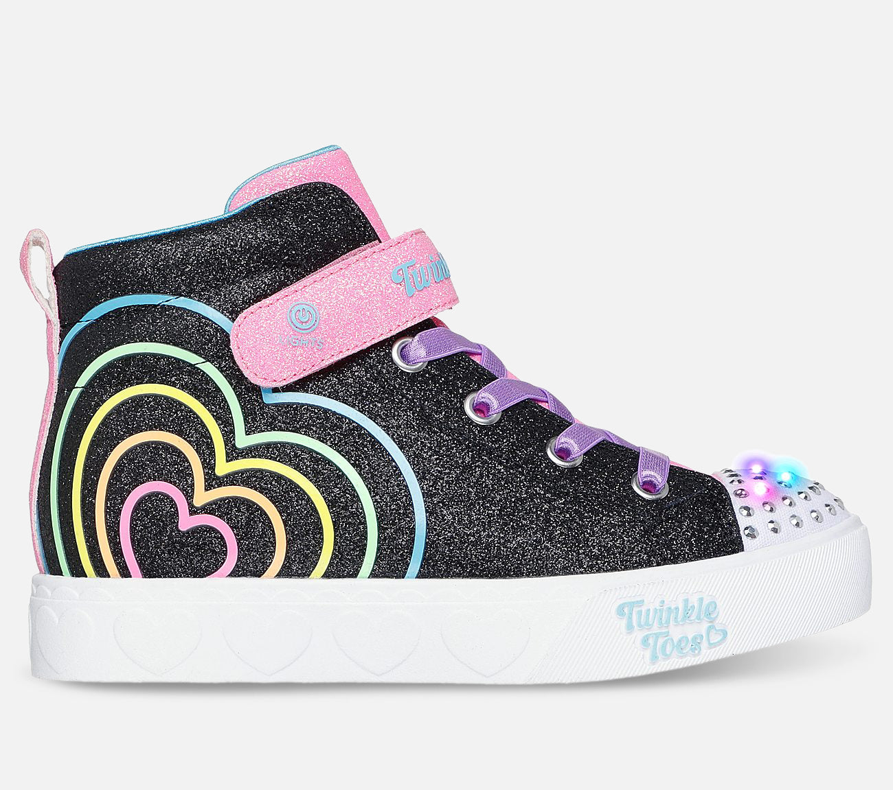 Twinkle Toes: Heart Steps - Heart Glow Shoe Skechers.dk