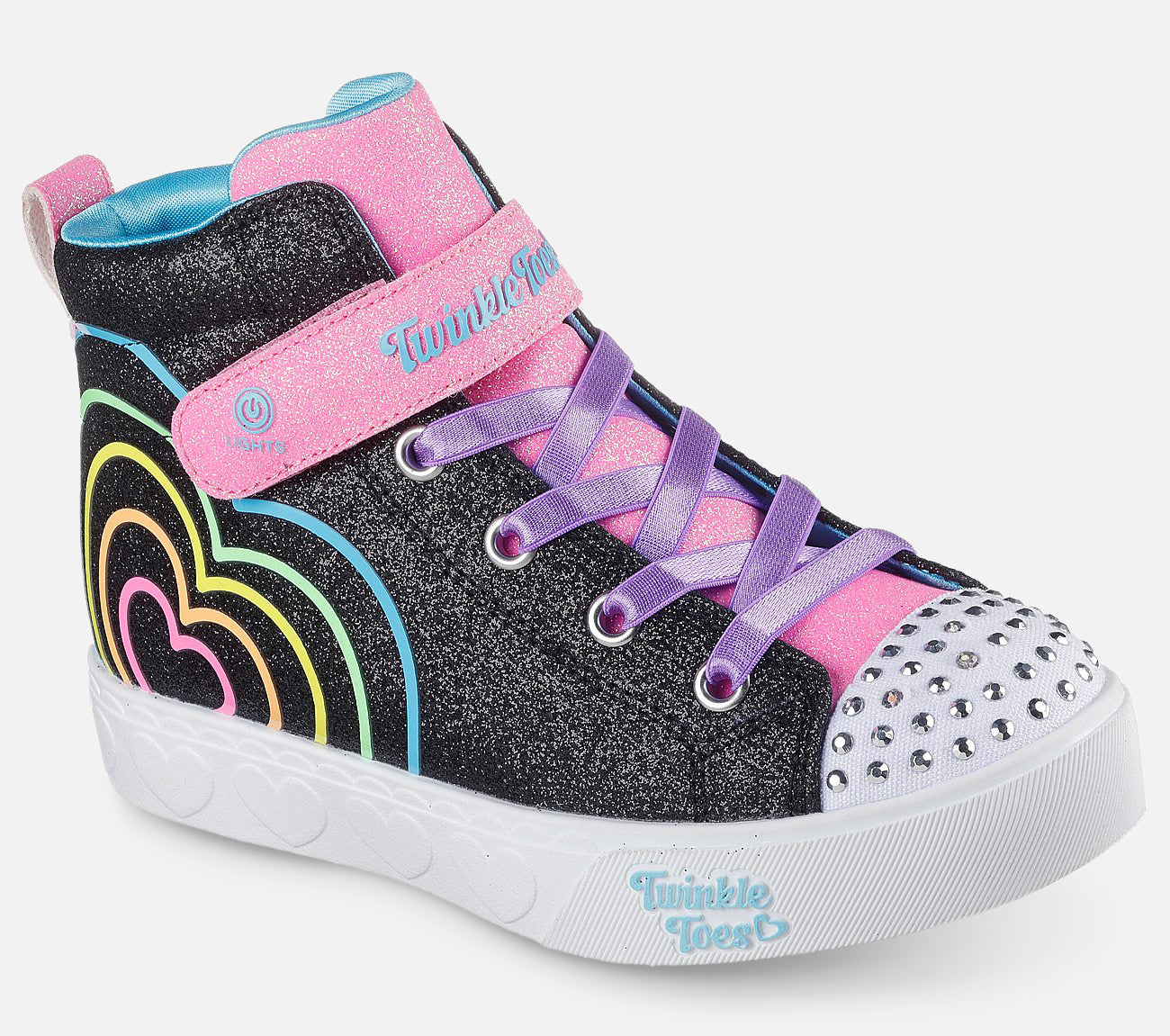 Twinkle Toes: Heart Steps - Heart Glow Shoe Skechers.dk