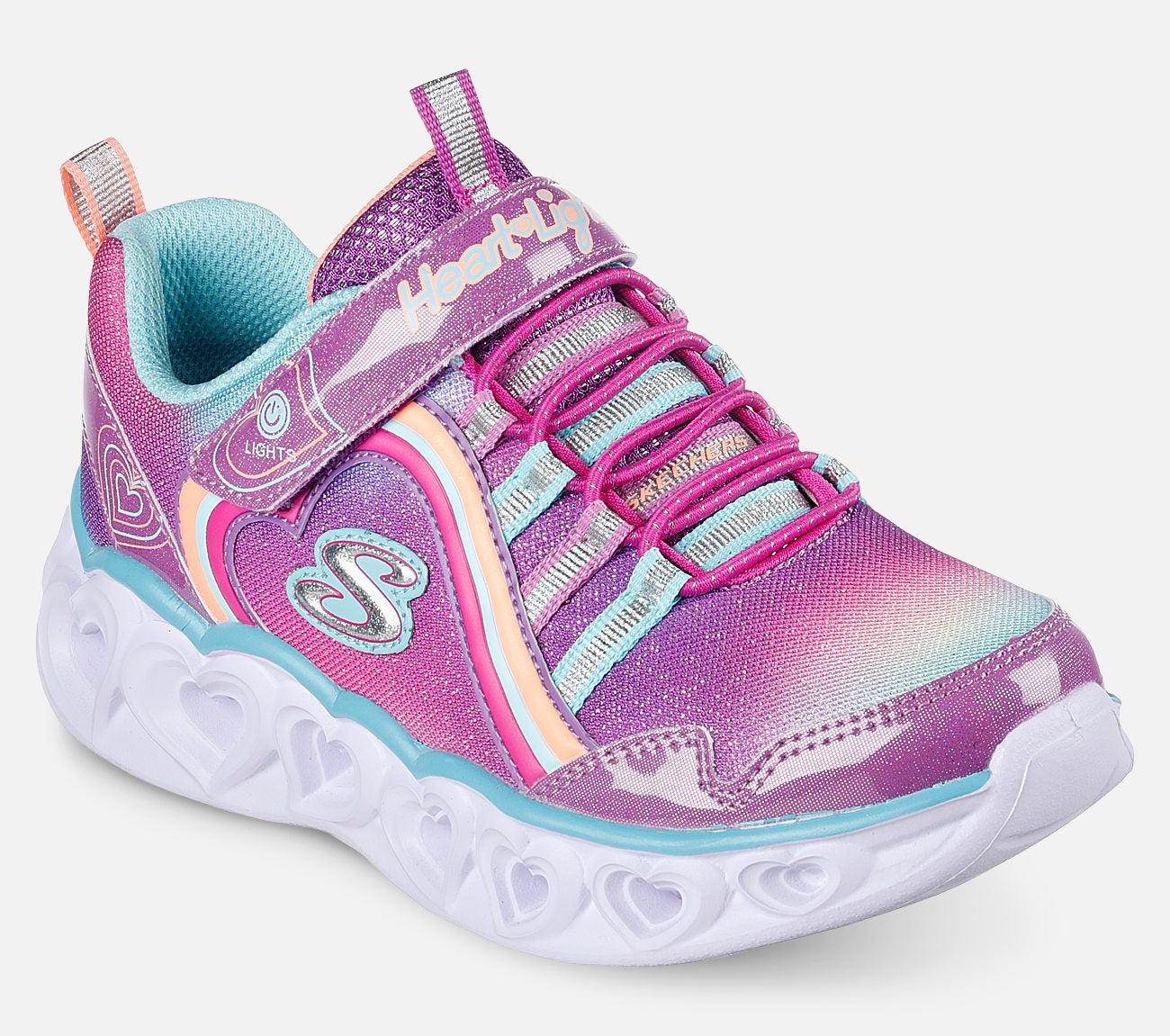 S Lights: Heart Lights - Rainbow Lux Shoe Skechers