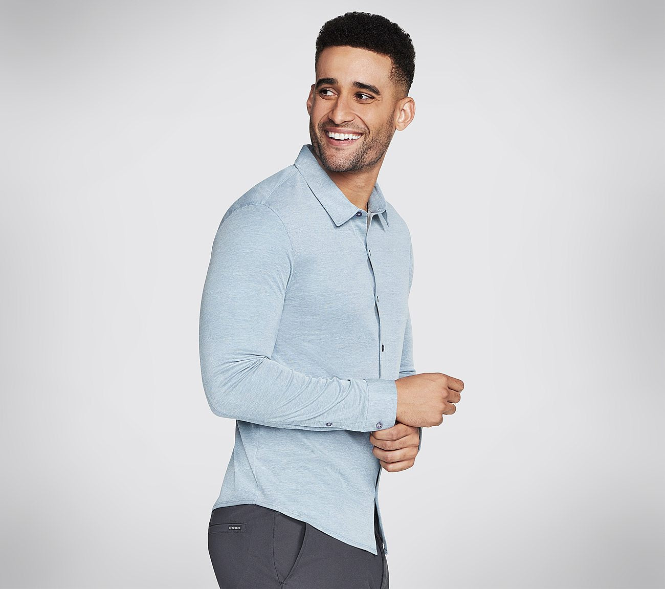 GO DRI Off Duty Button Down Shirt Clothes Skechers.dk
