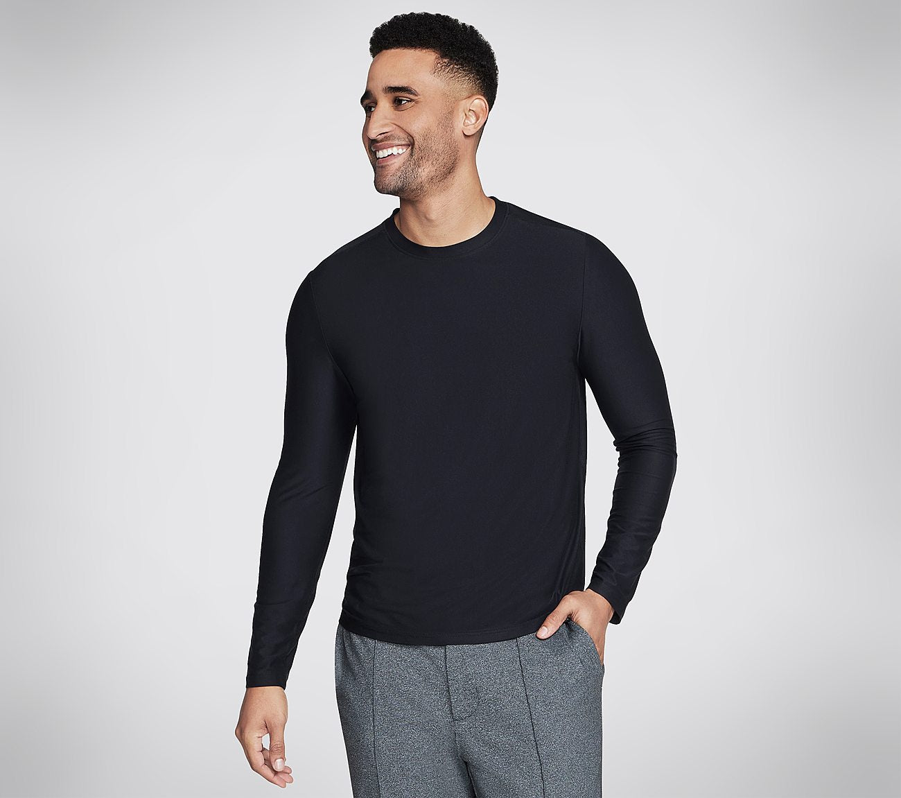 GO DRI - All Day L/S Tee - Solid Clothes Skechers.dk
