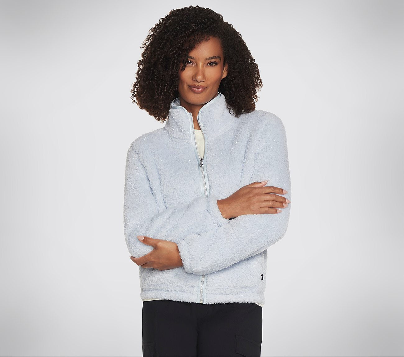 GO SNUGGLE Shine Sherpa Jacket Clothes Skechers.dk