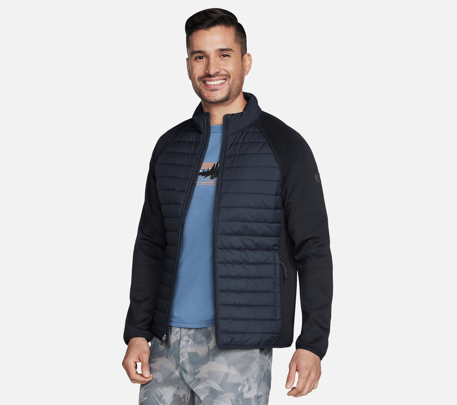 Hoodless Hoodies Cozy Fit Hybrid Jacket Clothes Skechers.dk
