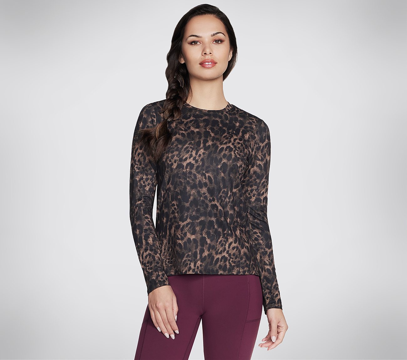 GO DRI - Serene Cheetah LS Clothes Skechers.dk