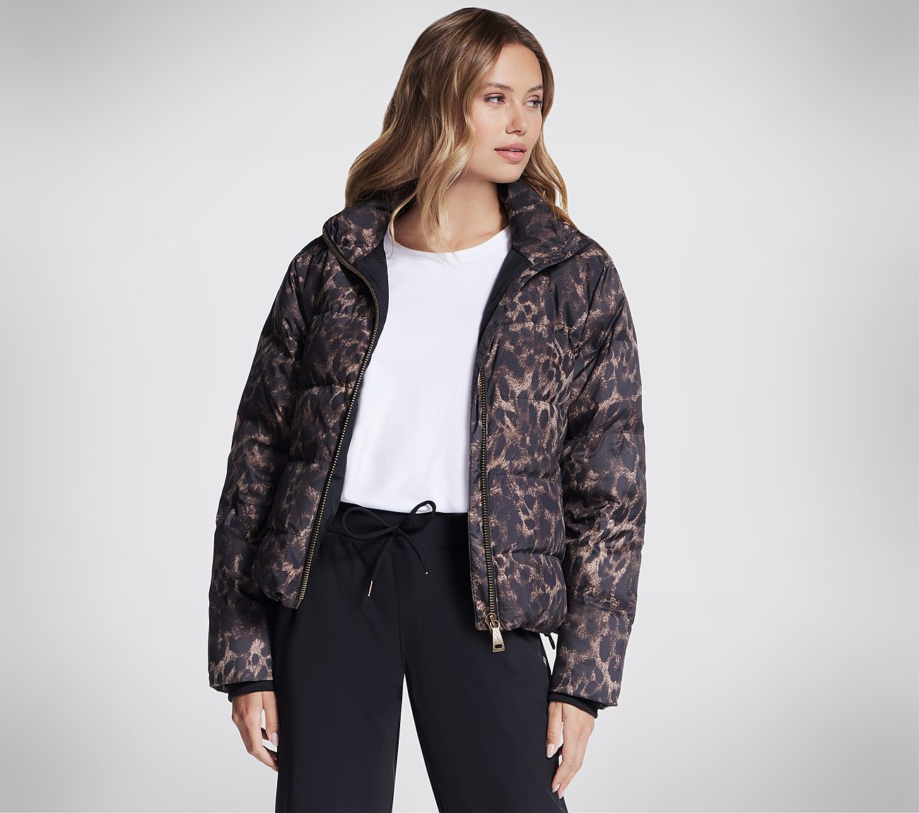 Printed GO SHIELD Shine Jacket Clothes Skechers.dk
