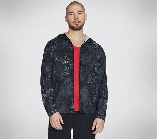 Trazor Printed FZ Jacket Clothes Skechers