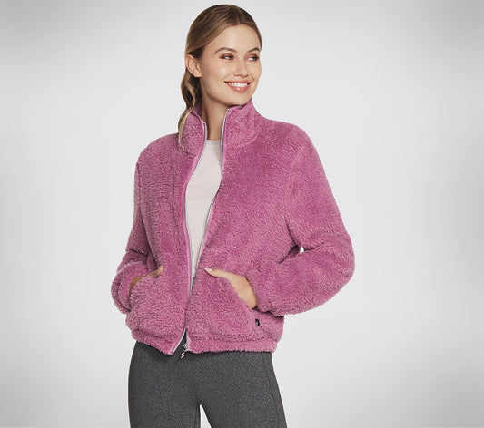 GO SNUGGLE Shine Sherpa Jacket Clothes Skechers.dk