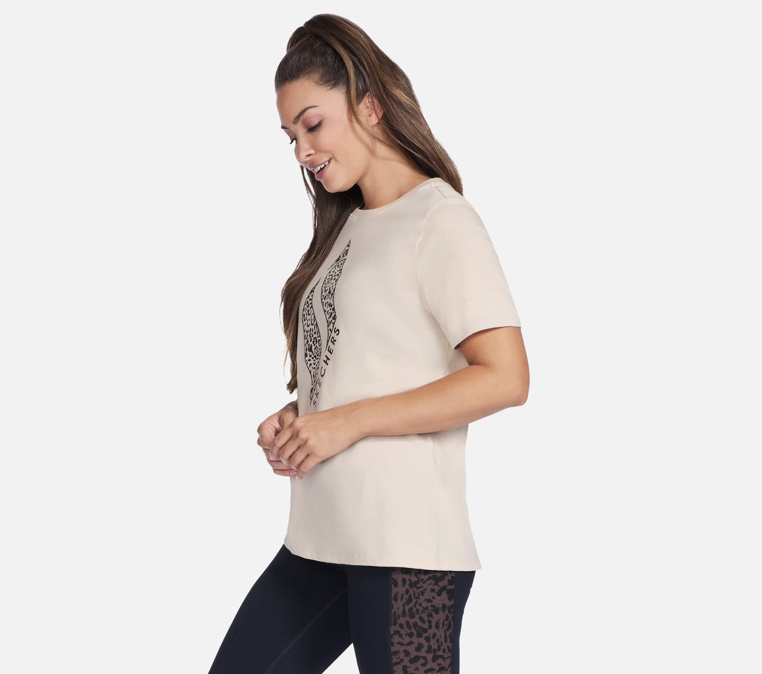 Diamond Cheetah Short Sleeve Tee Clothes Skechers.dk