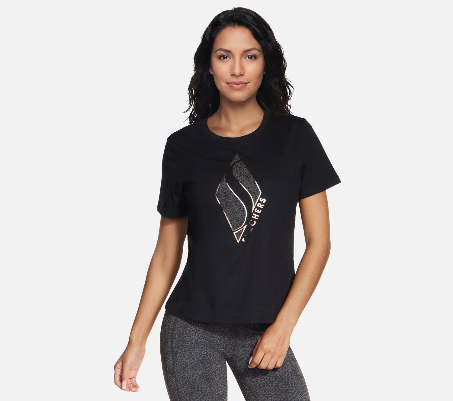 Cheetah Diamond Tee Clothes Skechers.dk
