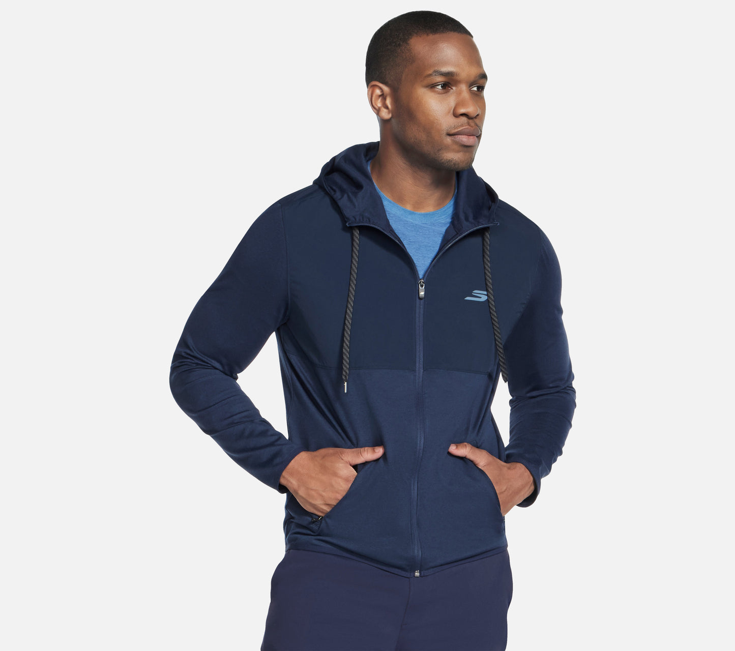 SKECH-KNITS Ultra Go Weekend Full Zip Hoodie Clothes Skechers.dk