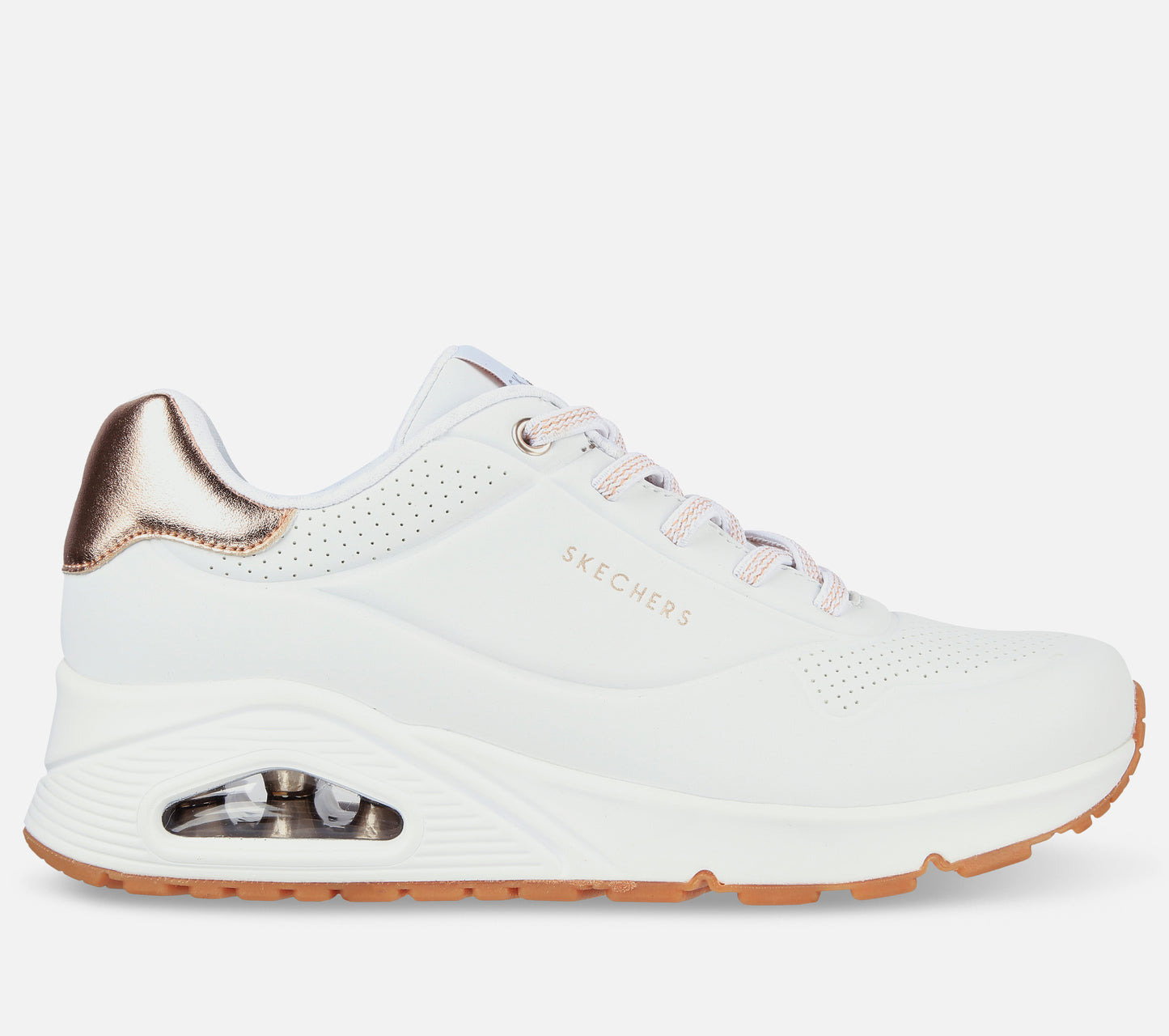 Wide Fit: Uno - Shimmer Away Shoe Skechers.dk