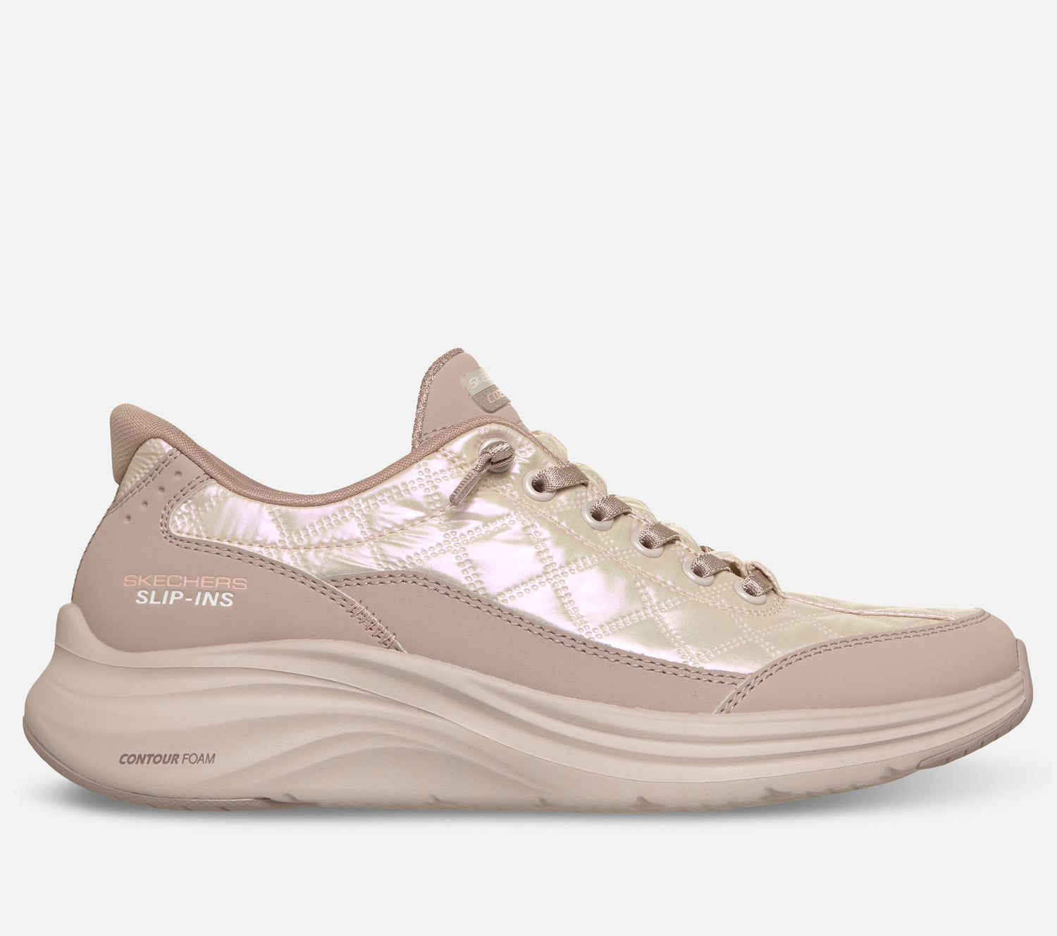 Slip-ins: Contour Foam Cozy Fit - Shining Pearl Shoe Skechers.dk