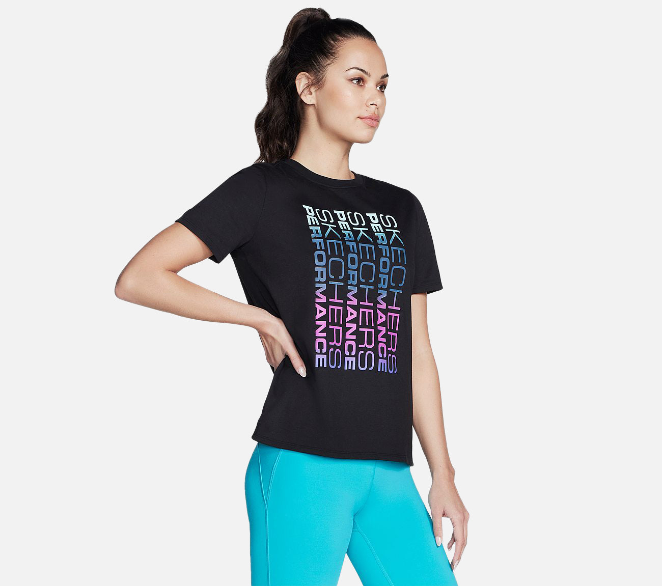 Vibrant Glow Short Sleeve Tee Clothes Skechers.dk