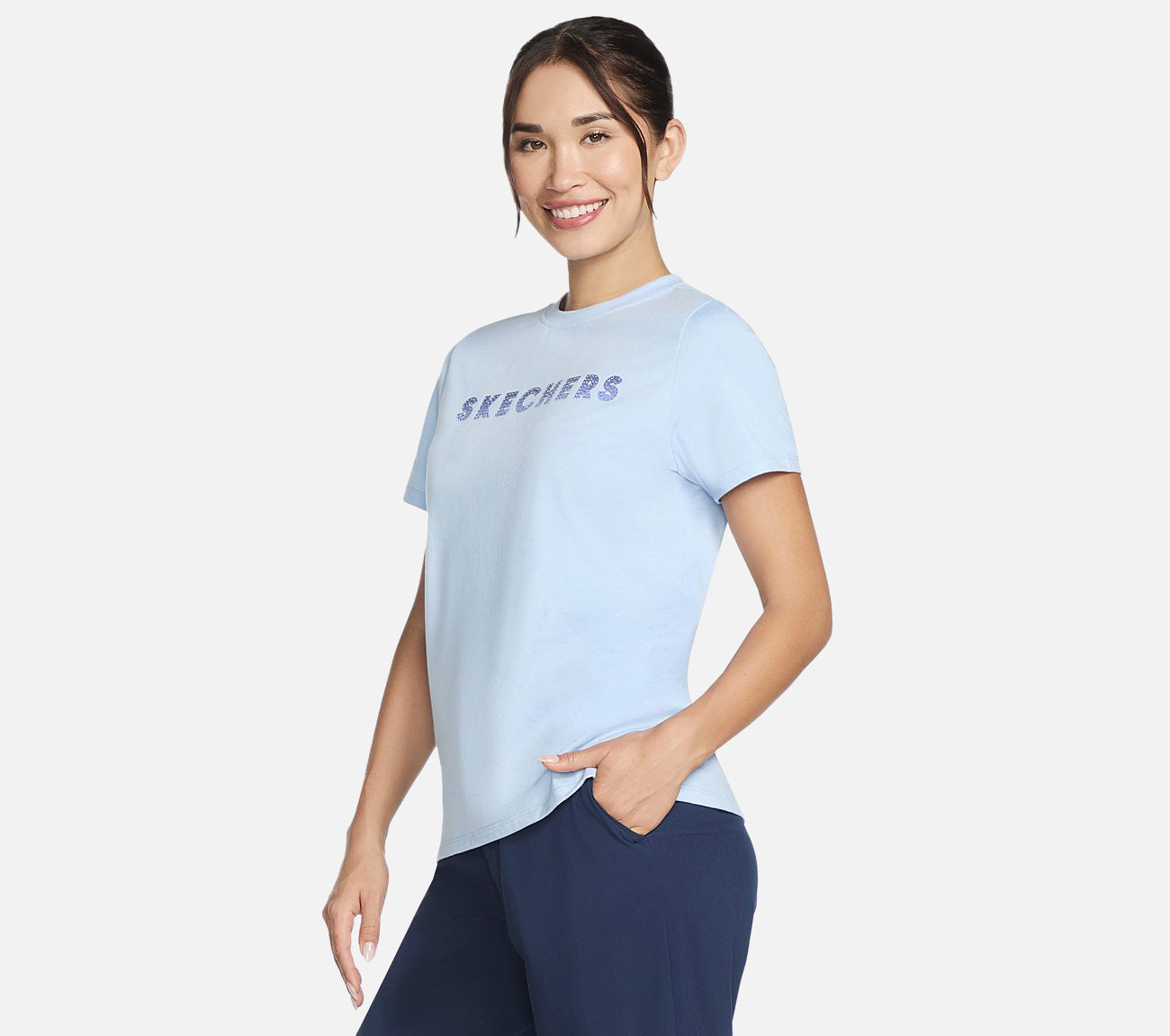 Gradient Short Sleeve Tee Clothes Skechers.dk