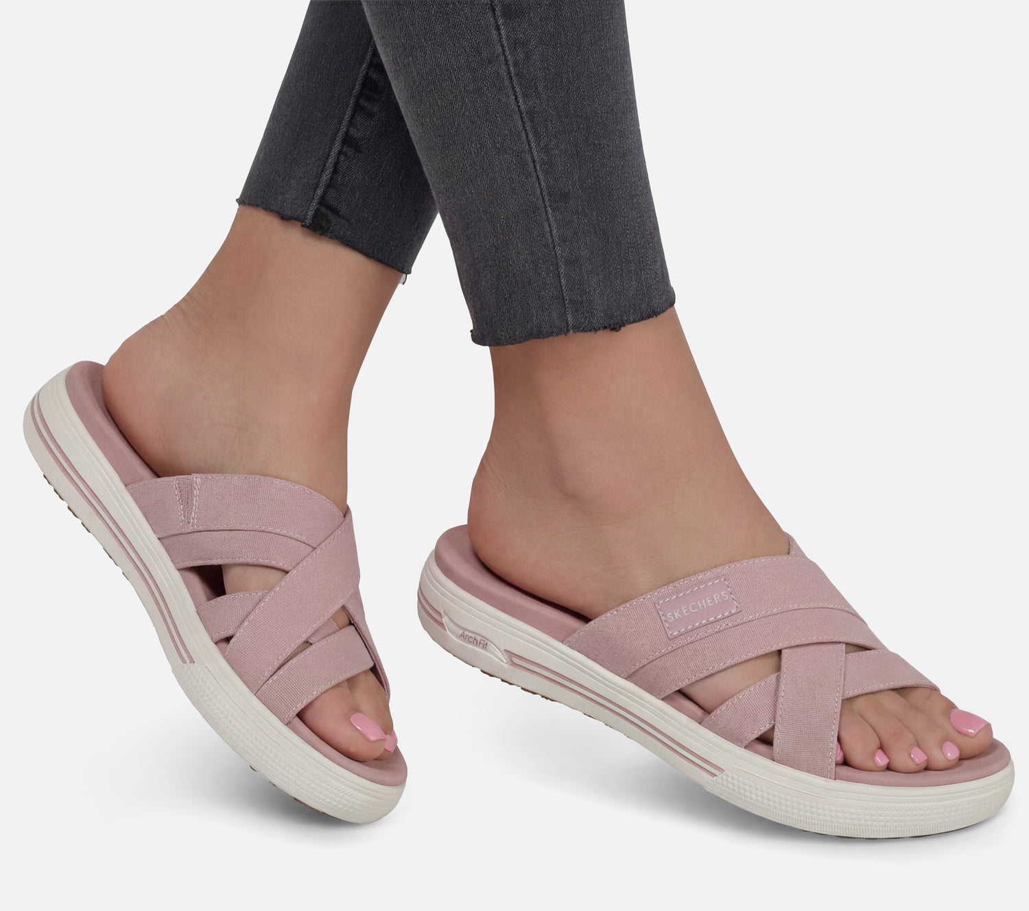 Arch Fit Arcade - Daylily Sandal Skechers.dk
