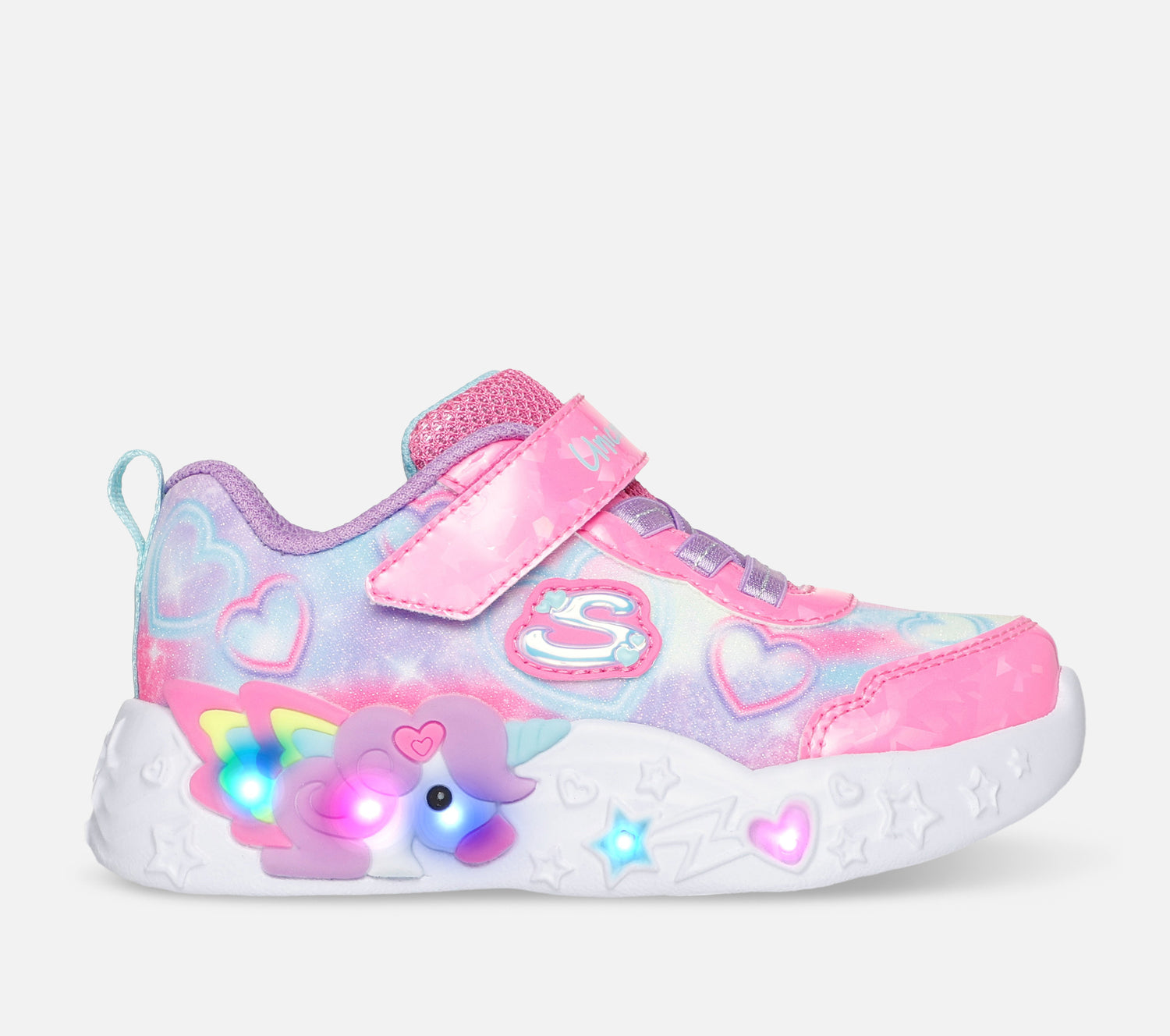 S-Lights: Unicorn Charmer - Lil Heart Sparkles Shoe Skechers.dk