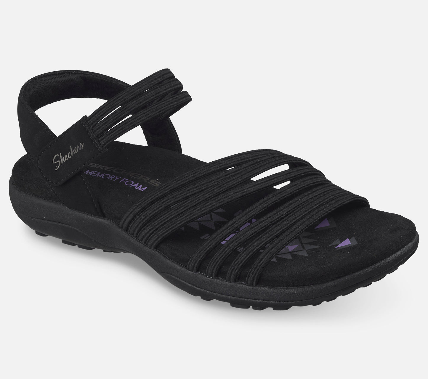 Wide Fit: Reggae Slim - Coffee Run Sandal Skechers.dk