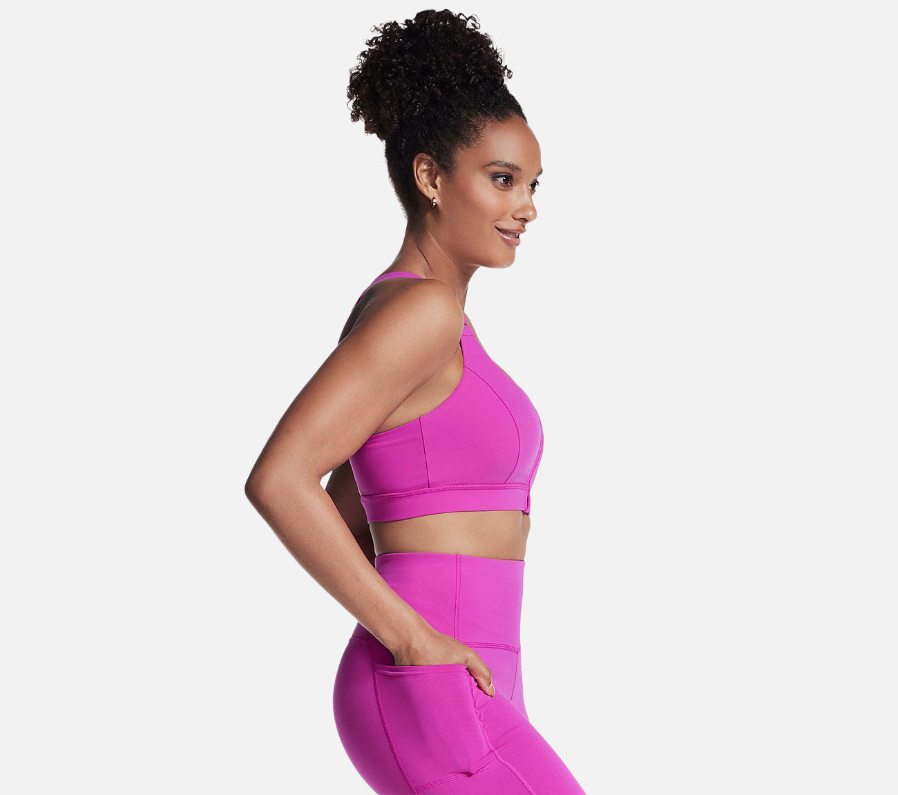 GO WALK Zip Front Bra Clothes Skechers.dk