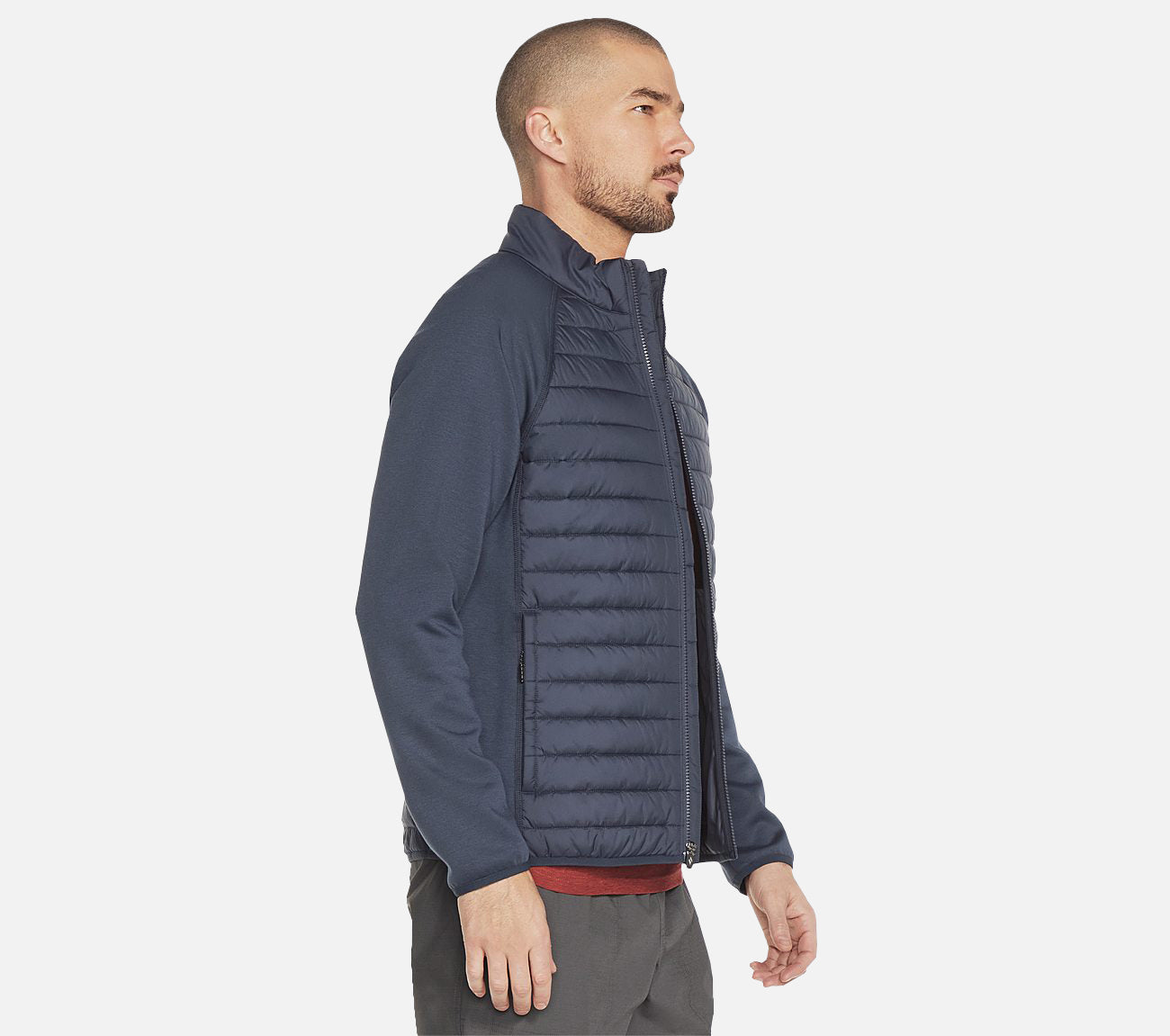 Hoodless Hoodies Cozy Fit Hybrid Jacket Clothes Skechers.dk