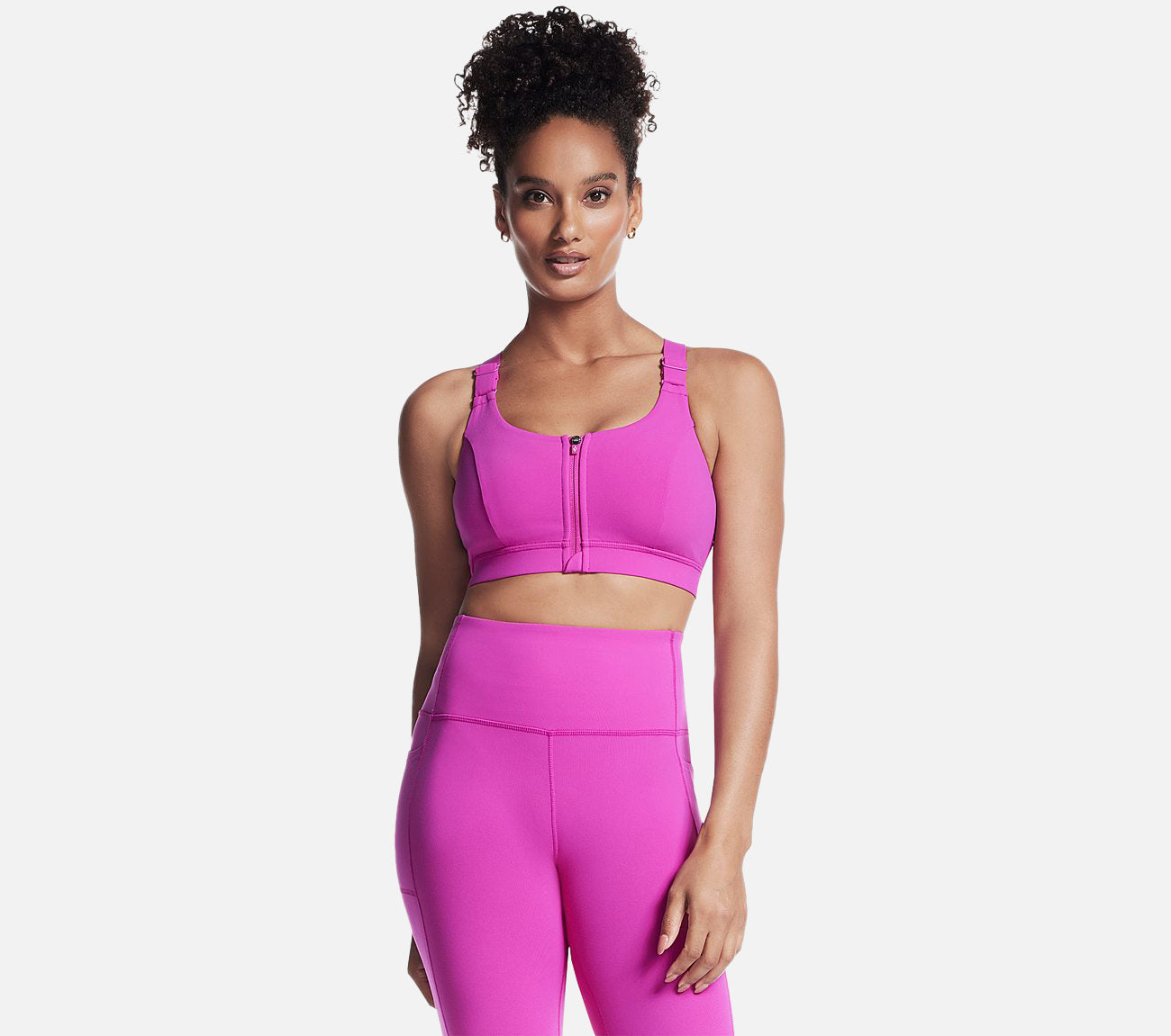 GO WALK Zip Front Bra Clothes Skechers.dk