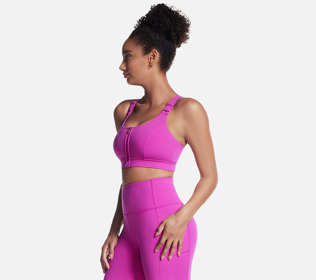 GO WALK Zip Front Bra Clothes Skechers.dk