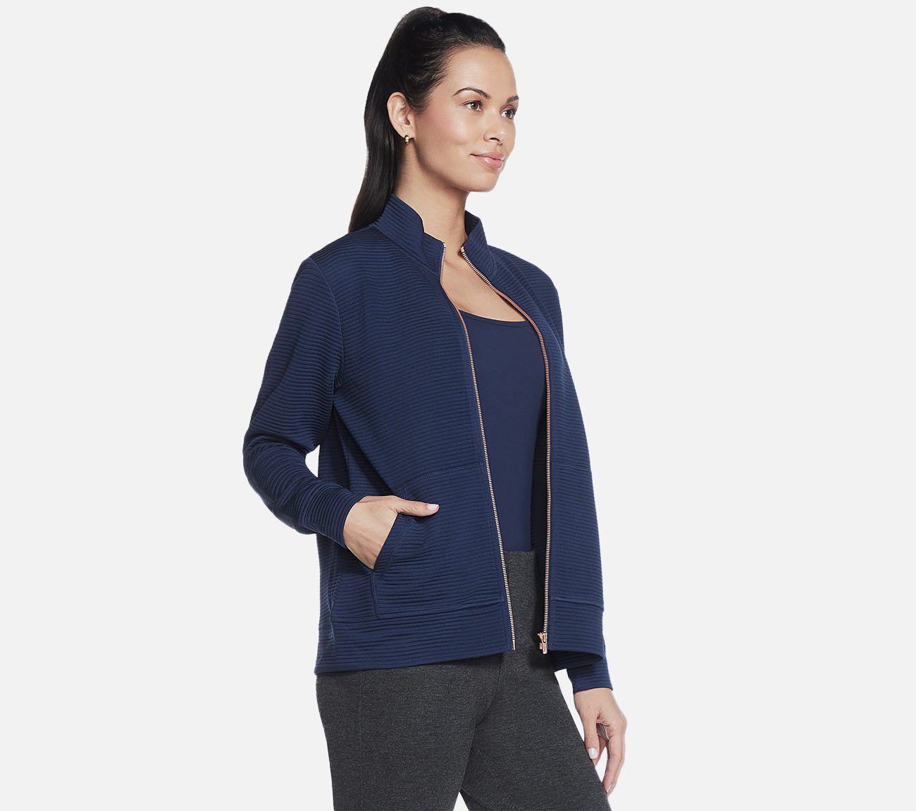 The Hoodless Hoodie GO WALK Everywhere Jacket Clothes Skechers.dk