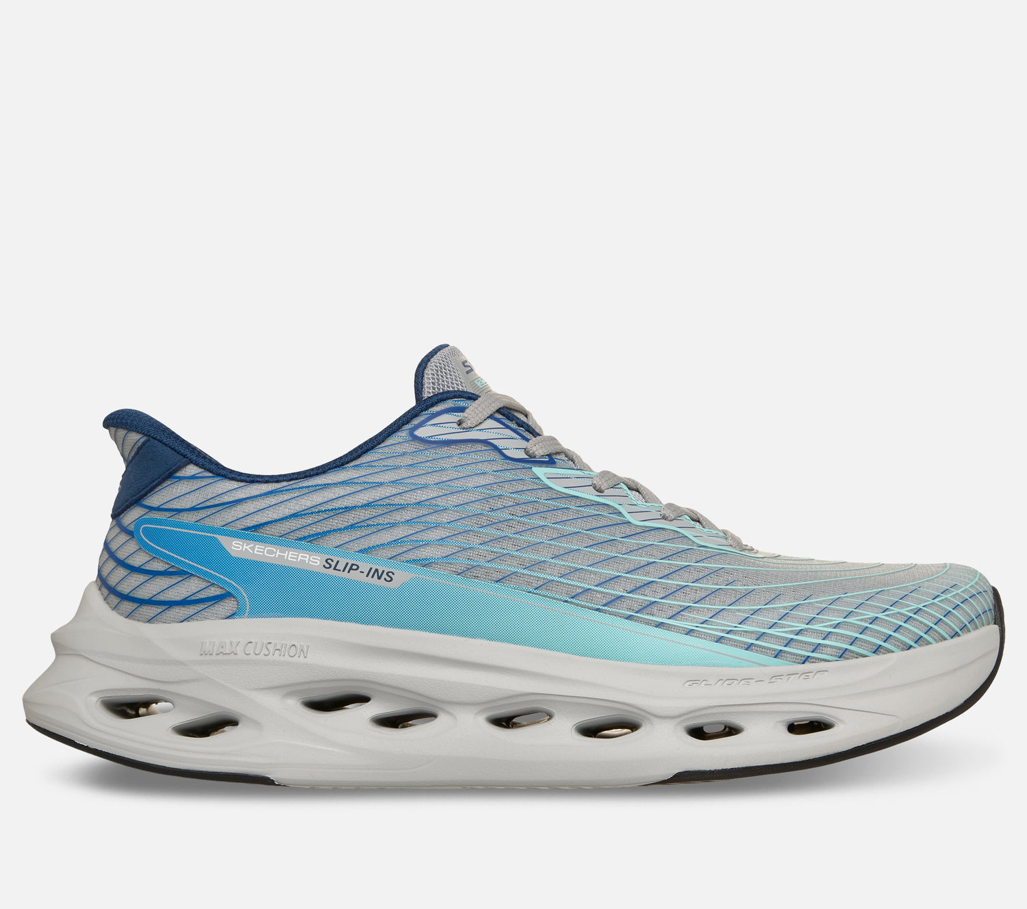 Slip-ins: Max Cushioning Glide-Step - Sapphire Shoe Skechers.dk