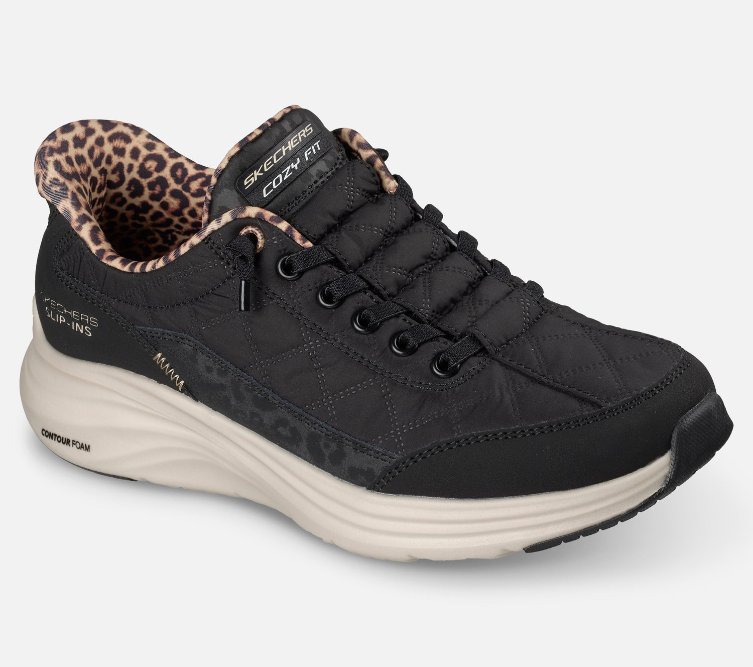 Slip-ins: Contour Foam – Cozy Fit Leopard Dream Shoe Skechers.dk