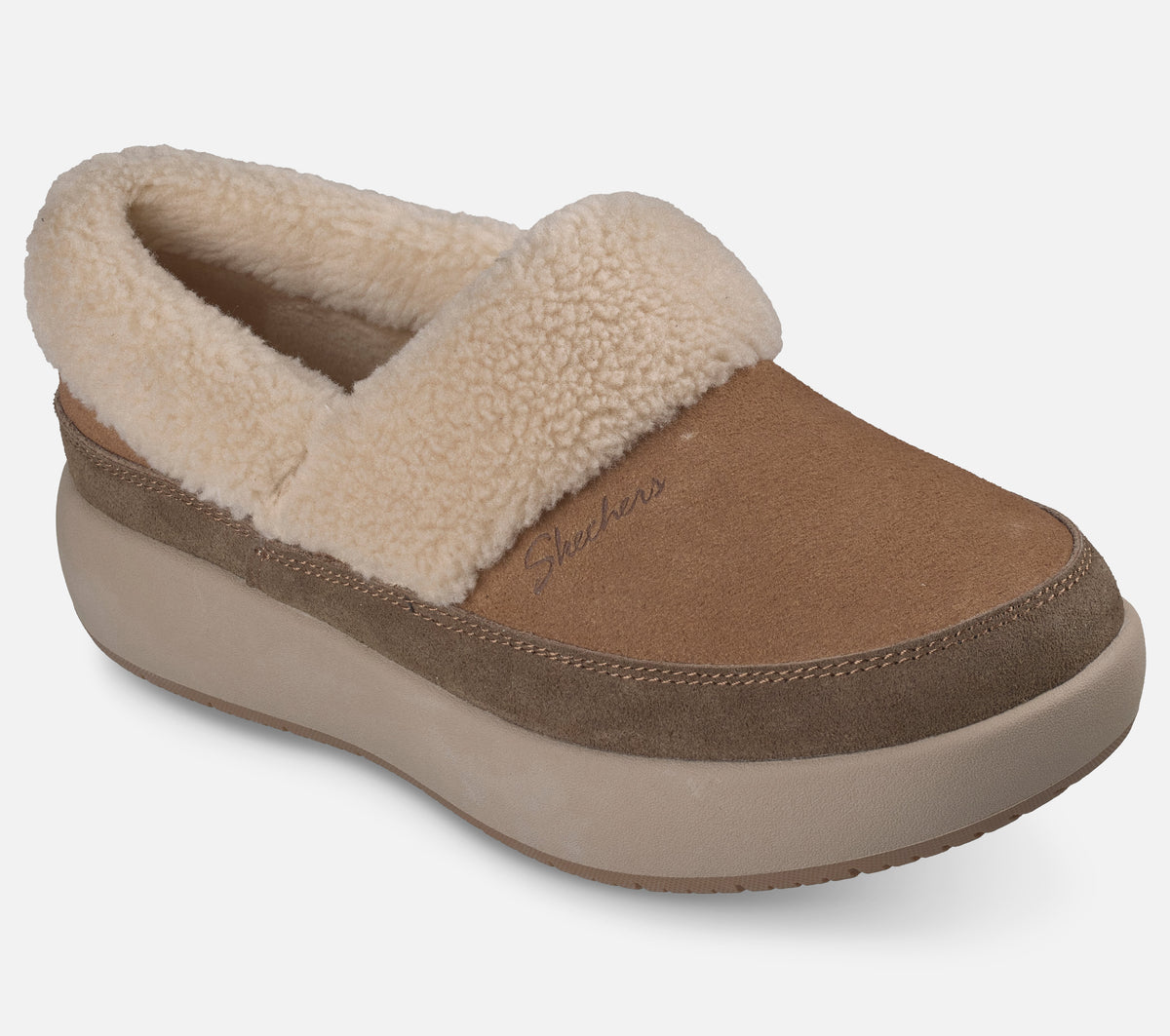 Relaxed Fit: Cozy Lodge - Cedar Snuggle Slipper Skechers.dk
