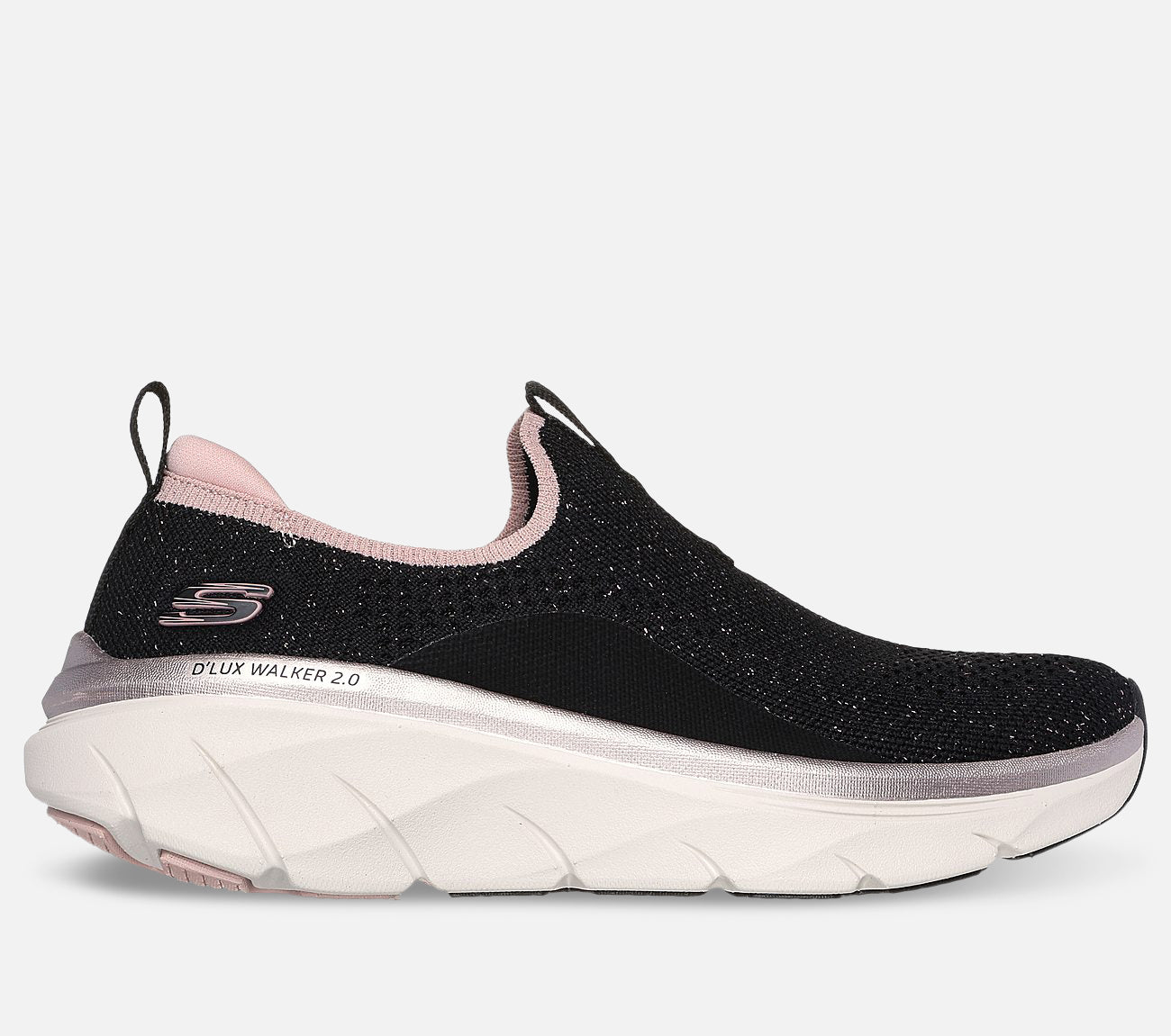 Relaxed Fit: D'Lux Walker 2.0 - Sparkle Forever Shoe Skechers.dk