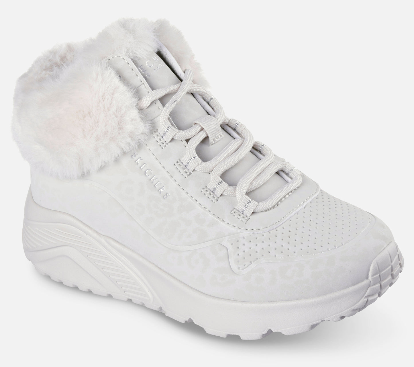 Uno Lite - Cozy Leopard Boot Skechers.dk