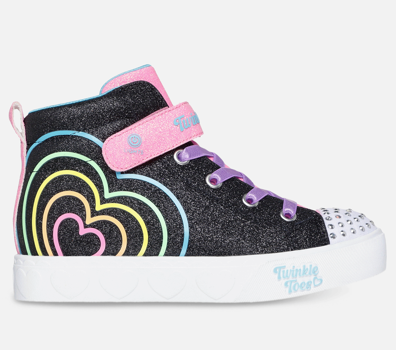Twinkle Toes: Heart Steps - Heart Glow Shoe Skechers.dk