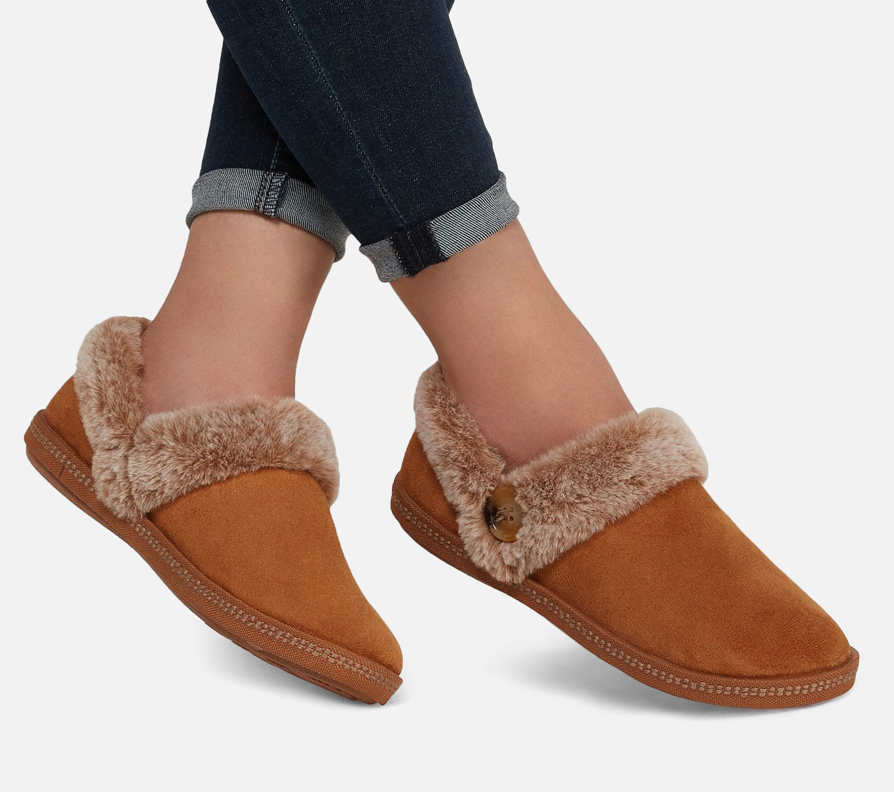 Wide Fit: Cozy Campfire - Fresh Toast Slipper Skechers.dk