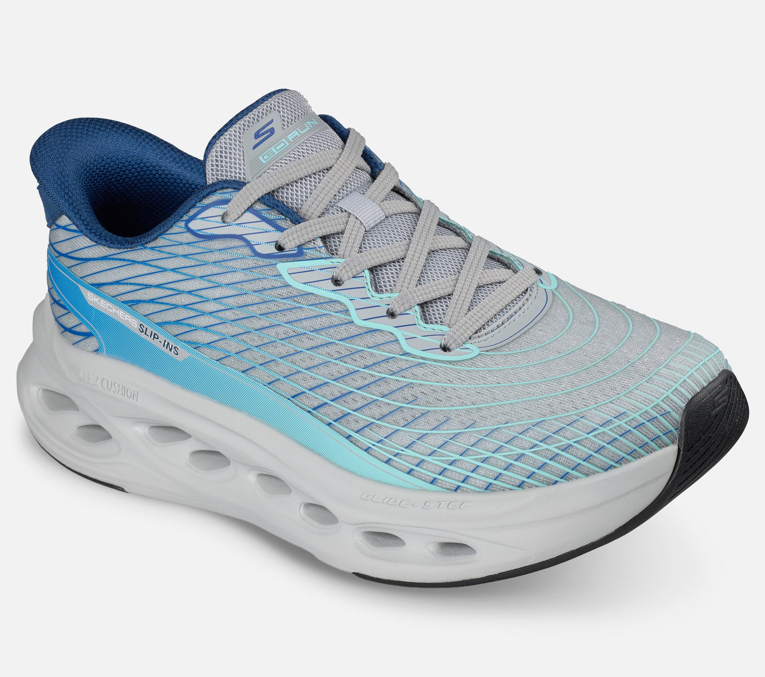 Slip-ins: Max Cushioning Glide-Step - Sapphire Shoe Skechers.dk