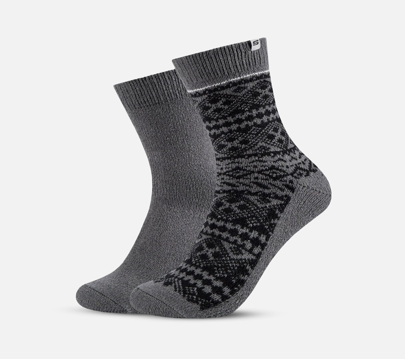 2-pak strømper i jacquard-mønster Sock Skechers