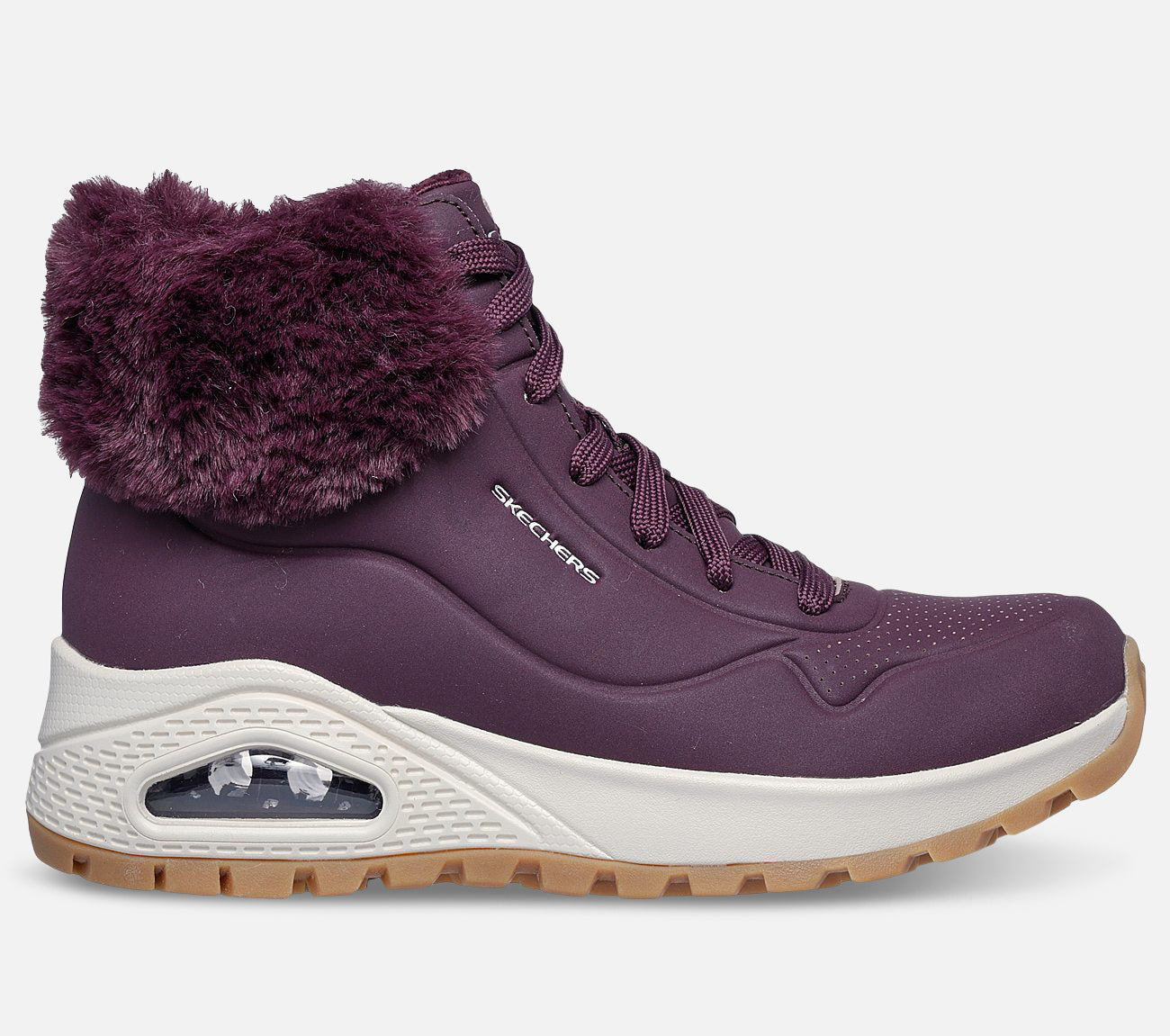 Uno Rugged - Fall Air | Bordeaux damestøvler - Køb online – Skechers.dk